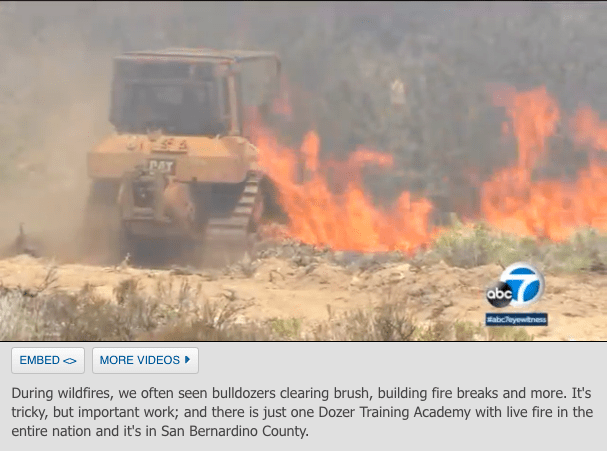 Firefighters get hands-on experience at nation’s only bulldozer training academy with live